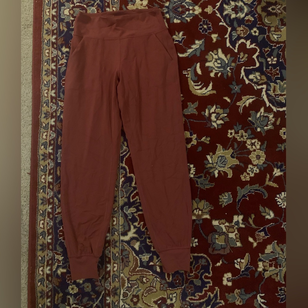 Red lululemon joggers